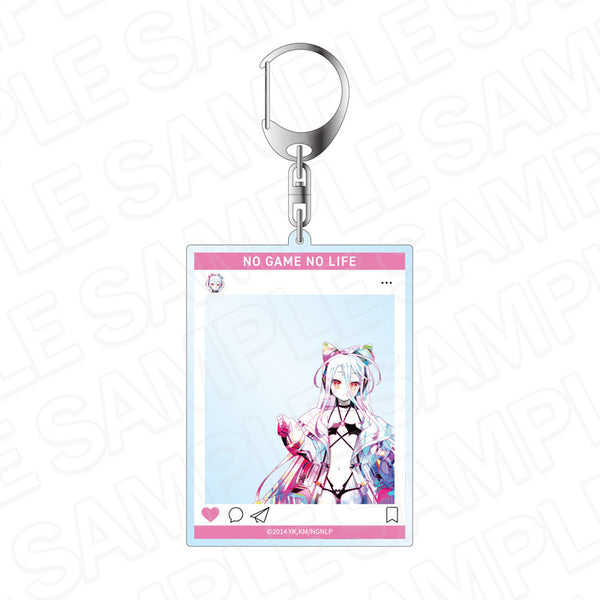 『ノーゲーム・ノーライフ』SNS風アクリルキーホルダー PALE TONE series 白 サイバーバニー ver.