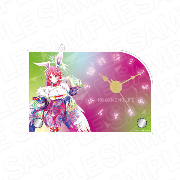 『ノーゲーム・ノーライフ』ミニアクリルクロック PALE TONE series ジブリール サイバーバニー ver.