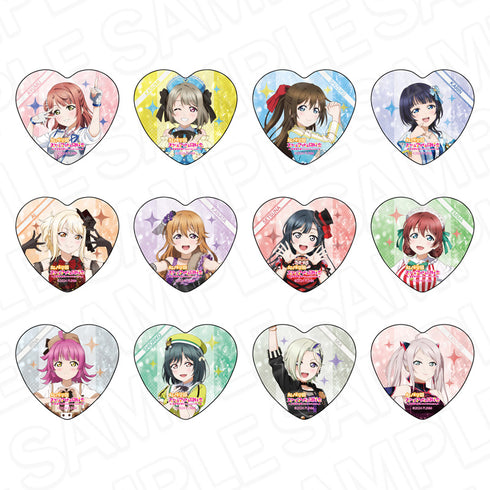 『ラブライブ!虹ヶ咲学園スクールアイドル同好会』ハート型カンバッジ 4thライブ ソロ衣装ver. セット
