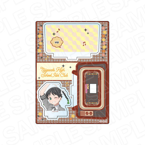 "Love Live! Nijigasaki High School School Idol Club" Layered Acrylic Stand: Yuu Takasaki (Nijigak Retro Ver.)