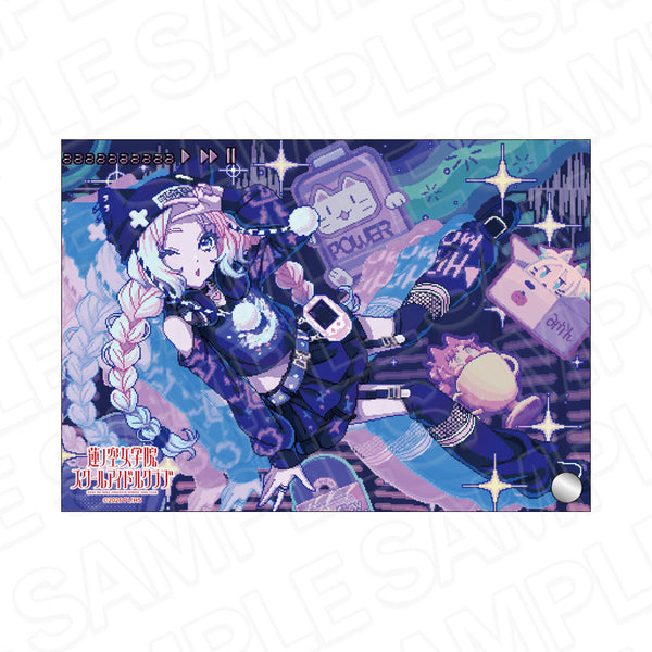 《Love Live! 蓮之空女學院校園偶像俱樂部》迷你壓克力藝術品 大澤瑠璃乃 喵嗚嗶嗶版