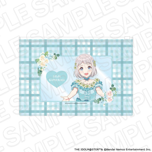 『学園アイドルマスター』クリアポーチ 葛城リーリヤ floral dress ver.