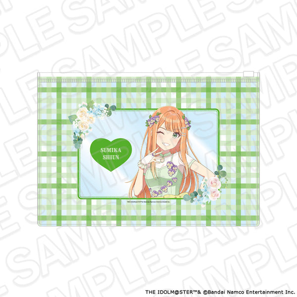 『学園アイドルマスター』クリアポーチ 紫雲清夏 floral dress ver.