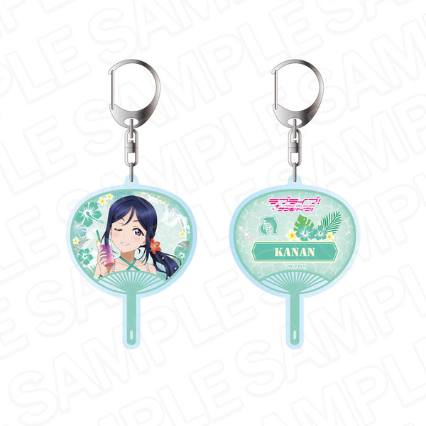 『ラブライブ!サンシャイン!!』両面キーホルダー 松浦果南 アロハ衣装 ver.