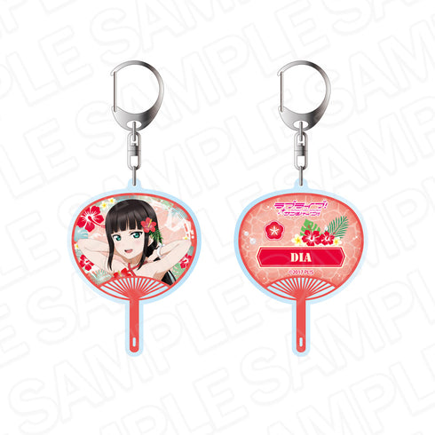 『ラブライブ!サンシャイン!!』両面キーホルダー 黒澤ダイヤ アロハ衣装 ver.