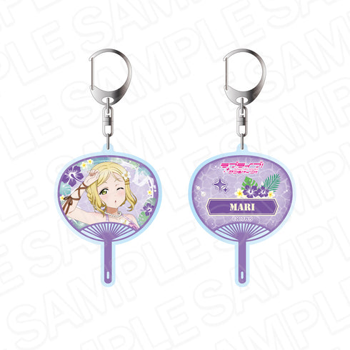 『ラブライブ!サンシャイン!!』両面キーホルダー 小原鞠莉 アロハ衣装 ver.
