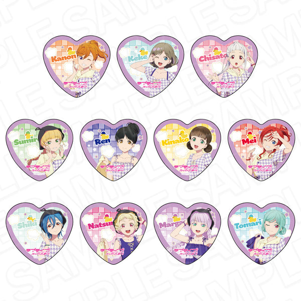 『ラブライブ!スーパースター!!』ハート型カンバッジ サウナ ver. セット