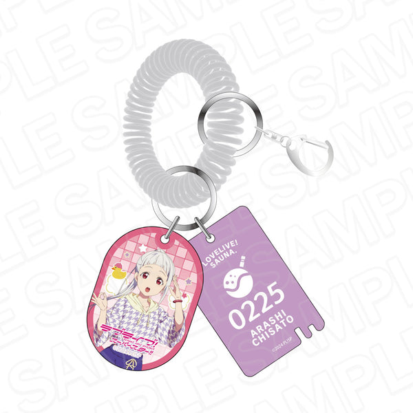 『ラブライブ!スーパースター!!』銭湯風キーホルダー 嵐 千砂都 サウナ ver.