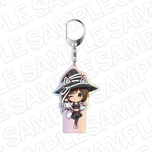 『アイドルマスター シンデレラガールズ』オーロラアクリルキーホルダー 前川みく サイバーウィッチ ミニキャラ ver.