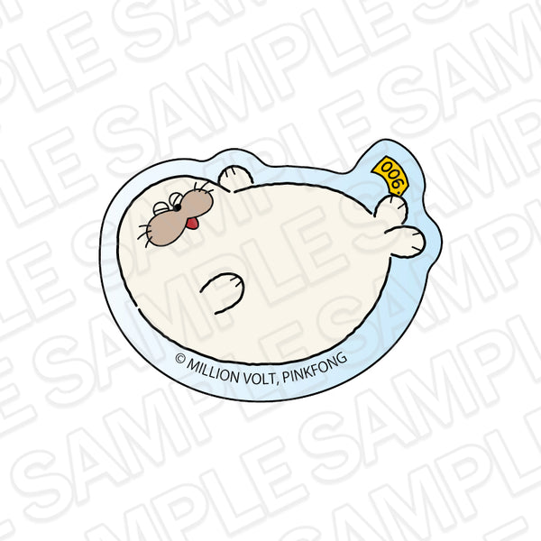 『SEALOOK』ゆらゆらアクリルブロック ぽっちゃりザラシ