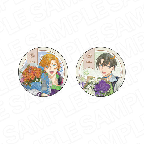 『AHSキャラクターズ』カンバッジセット 水奈瀬コウ&水奈瀬リト flower ver.