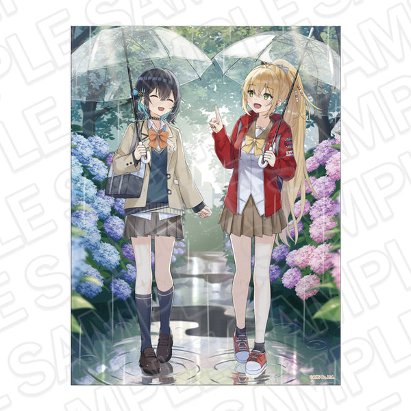 『AHSキャラクターズ』キャンバスプレート 弦巻マキ&宮舞モカ rain ver.