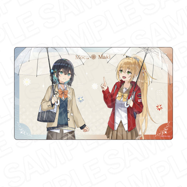 『AHSキャラクターズ』ラバーデスクマット 弦巻マキ&宮舞モカ rain ver.