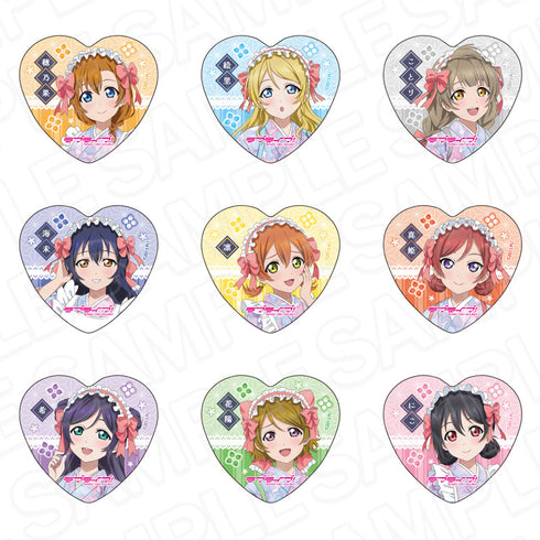 《Love Live!》心形徽章 茶寮版 套組