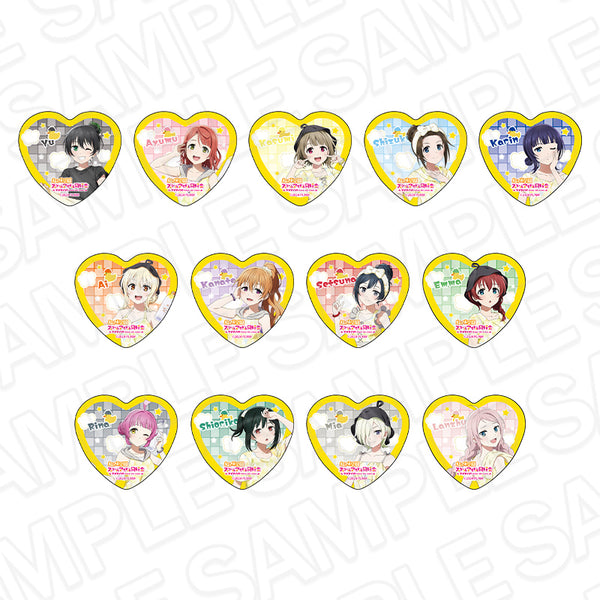 『ラブライブ!虹ヶ咲学園スクールアイドル同好会』ハート型カンバッジ サウナ ver. セット