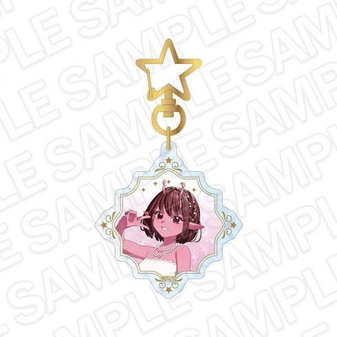 "Galaxy Express" Milky☆Subway Hologram Keychain: Chiharu Party Ver.