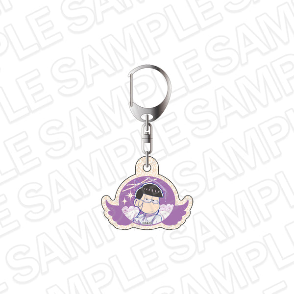 『おそ松さん』ラメアクリルキーホルダー 一松 Angel ver.