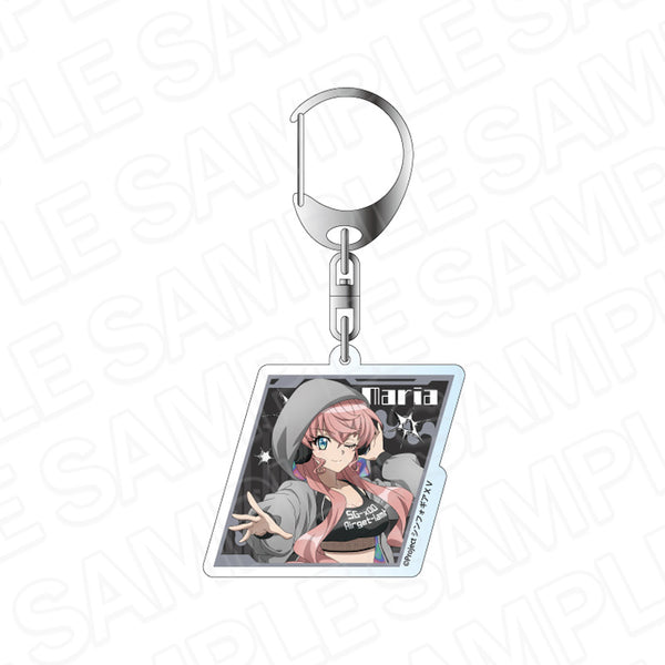 《戰姬絕唱 Symphogear XV》全息投影壓克力鑰匙圈 瑪莉亞・卡登察夫娜・伊芙 DJ 版