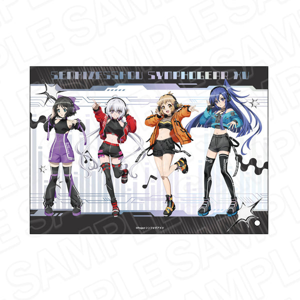 《戰姬絕唱 Symphogear XV》迷你壓克力藝術品 響&翼&克里斯&未來 DJ 版
