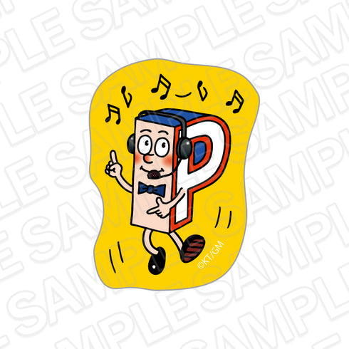 『Pちゃん』アクリルステッカー A