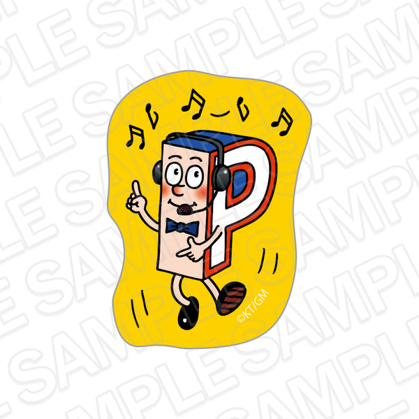 『Pちゃん』アクリルステッカー A
