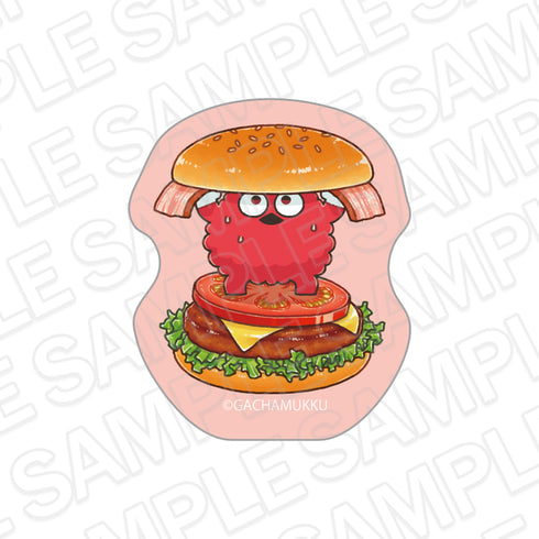 『ガチャピン・ムック』アクリルステッカー ムック American diner ver.