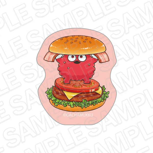 『ガチャピン・ムック』アクリルステッカー ムック American diner ver.