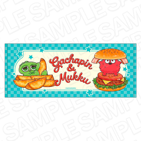 『ガチャピン・ムック』フェイスタオル American diner ver.