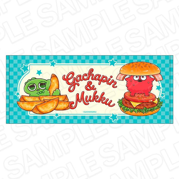『ガチャピン・ムック』フェイスタオル American diner ver.