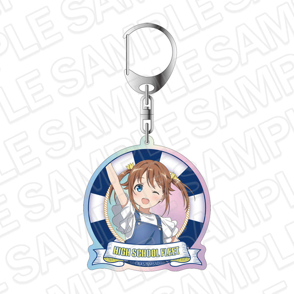 『ハイスクール・フリート』オーロラキーホルダー 岬 明乃 10th Anniversary ver.