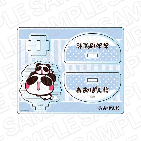 《藍熊貓》搖搖晃晃壓克力立牌 快點!