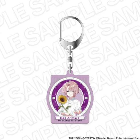 『学園アイドルマスター』オーロラアクリルキーホルダー 有村麻央 sunflower ver.