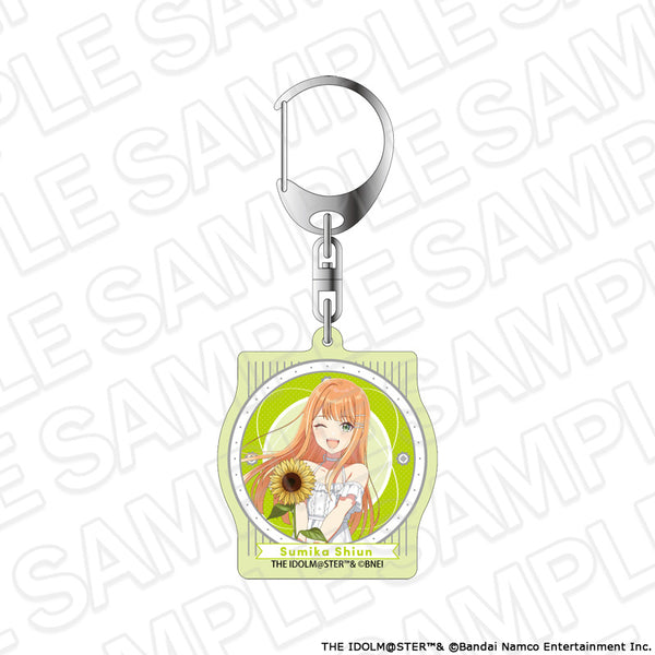 『学園アイドルマスター』オーロラアクリルキーホルダー 紫雲清夏 sunflower ver.
