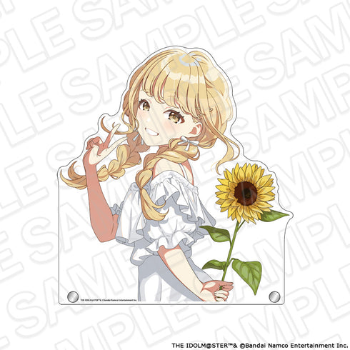 『学園アイドルマスター』特大ダイカットアクリルボード 藤田ことね sunflower ver.
