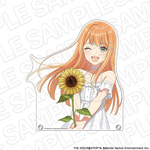 『学園アイドルマスター』特大ダイカットアクリルボード 紫雲清夏 sunflower ver.