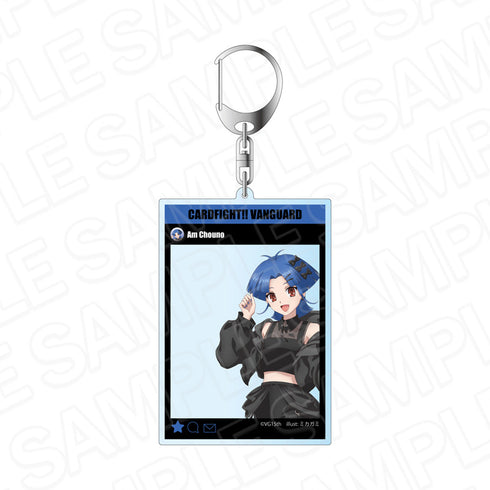 "Cardfight!! Vanguard" Social Media-Style Acrylic Keychain: Amu Chono (Idol Ver.)