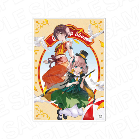 "Grow Up Show ~The Sunflower Circus Troupe~" Mini Acrylic Art: Imari & Isuzu