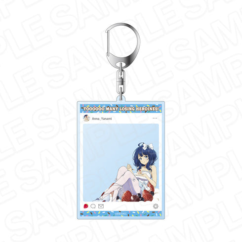 "There Are Too Many Losing Heroines!" Social Media-Style Acrylic Keychain: Anna Nanami 2nd Anniversary Sweets Ver.