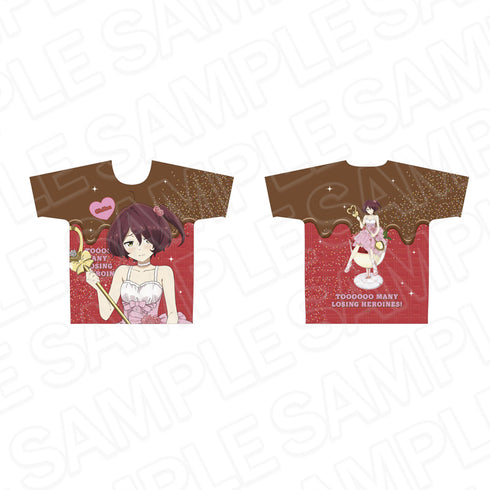 "There Are Too Many Losing Heroines!" Full-Graphic T-Shirt: Chika Komari 2nd Anniversary Sweets Ver.