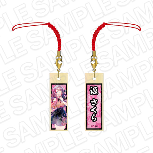 『ゾンビランドサガ ゆめぎんがパラダイス』木札ストラップ PALE TONE series 源 さくら KAWAII ver.