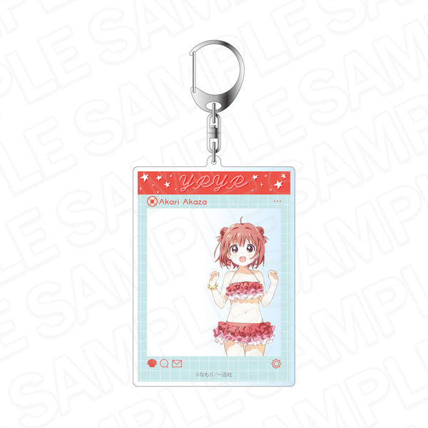 『ゆるゆり』SNS風アクリルキーホルダー 赤座あかり 水着 ver.