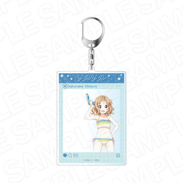『ゆるゆり』SNS風アクリルキーホルダー 大室櫻子 水着 ver.