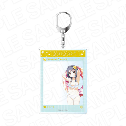 『ゆるゆり』SNS風アクリルキーホルダー 古谷向日葵 水着 ver.
