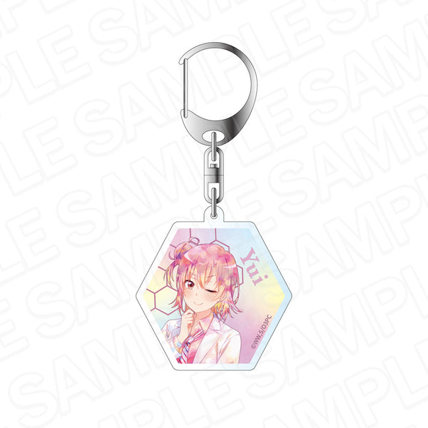 "My Youth Romantic Comedy Is Wrong, As I Expected: The End" Acrylic Keychain - PALE TONE Series: Yui Yuigahama - Chemistry Ver.