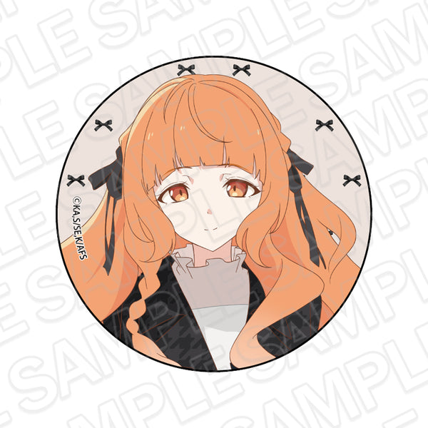 "The Four Seasons Proxies: Spring Dance" Pin Badge—Flower-Leaf Daisy, Ribbon Outfit Ver.