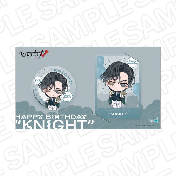 『Identity V』カンバッジ&チェキ風カードセット 「騎士」 Birthday&Characterday 2026 ver.