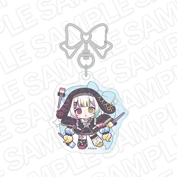 『魔法少女ノ魔女裁判』ホログラムキーホルダー 城ケ崎ノア 制服風コーデ デフォルメ ver.