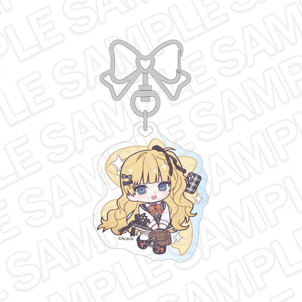 『魔法少女ノ魔女裁判』ホログラムキーホルダー 佐伯ミリア 制服風コーデ デフォルメ ver.