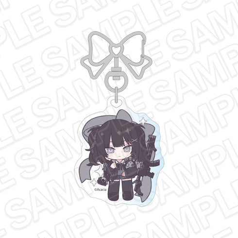 『魔法少女ノ魔女裁判』ホログラムキーホルダー 黒部ナノカ 制服風コーデ デフォルメ ver.