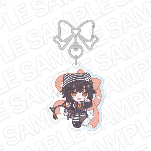 『魔法少女ノ魔女裁判』ホログラムキーホルダー 沢渡ココ 制服風コーデ デフォルメ ver.
